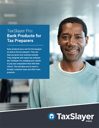 bank products for tax preparers